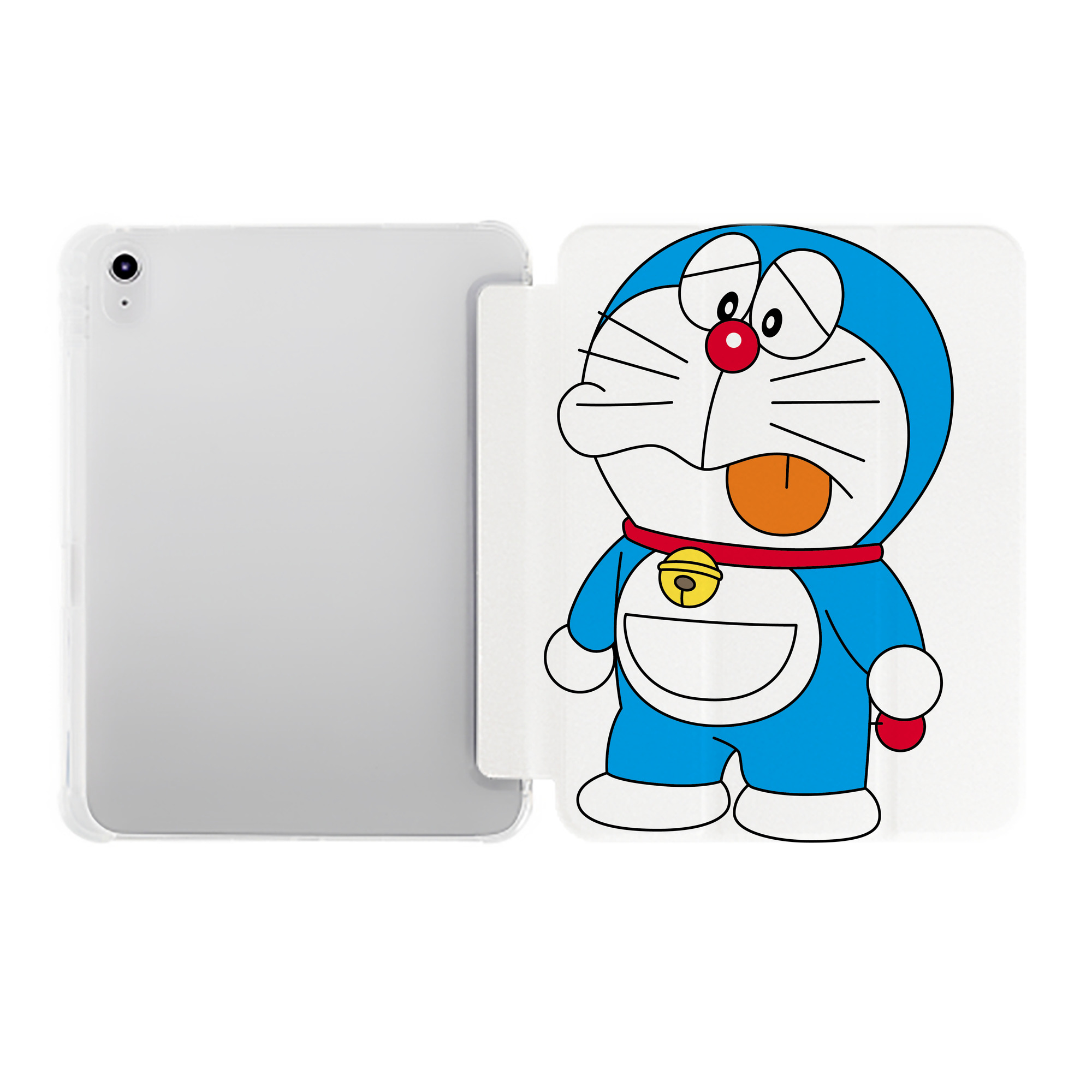 （画像用） ドラえもん Doraemon IPad ケース ペン収納付き 三つ折りスタンド PUレザー×シリコン 対応機種9.5/10.5/10.9インチ